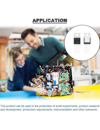 20 Transistores IRLZ34N N-Channel 30A 55V TO-220 con Disipadores