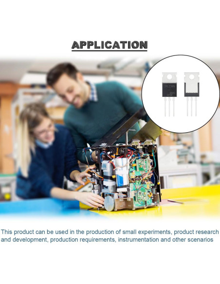 20 Transistores IRLZ34N N-Channel 30A 55V TO-220 con Disipadores