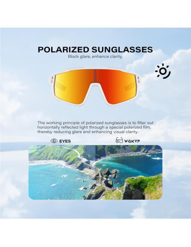 Gafas de sol deportivas WGKVP 5051 UV400 polarizadas