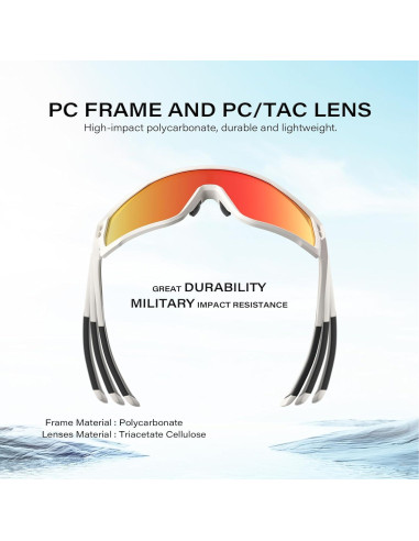 Gafas de sol deportivas WGKVP 5051 UV400 polarizadas