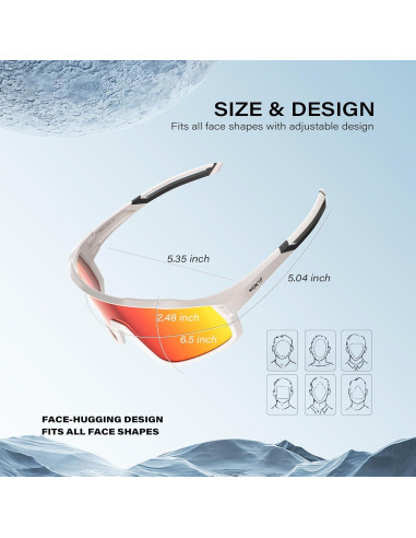 Gafas de sol deportivas WGKVP 5051 UV400 polarizadas