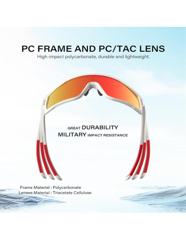 Gafas de sol deportivas WGKVP 5051 polarizadas UV400