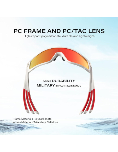 Gafas de sol deportivas WGKVP 5051 polarizadas UV400