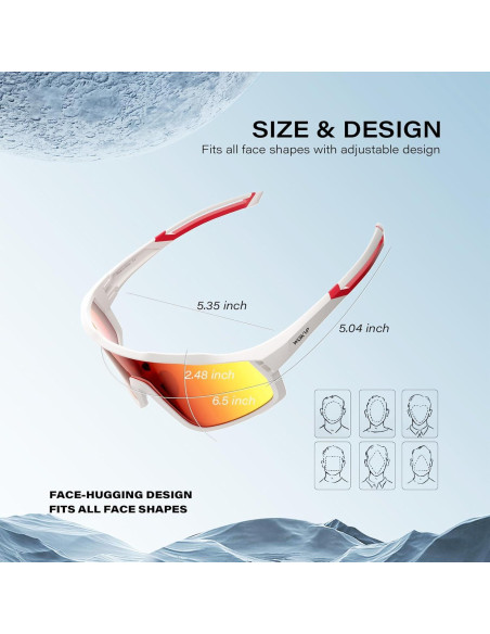 Gafas de sol deportivas WGKVP 5051 polarizadas UV400