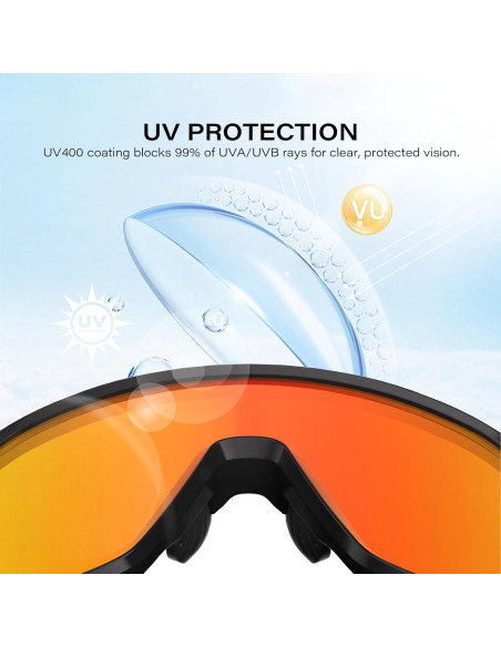 Gafas de sol deportivas WGKVP 5051 UV400 polarizadas