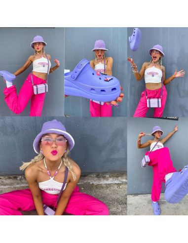 Gafas de Sol Rectangulares UV400 Metalicas Espejo Azul/Rosa