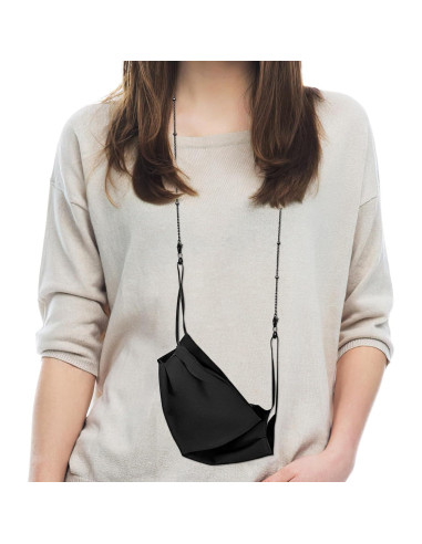 Cadena para Gafas de Mujer Oro con Cuentas Decorativas