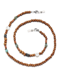 Cadena de Gafas GIOLOYS de Madera Hecha a Mano 69.85 cm