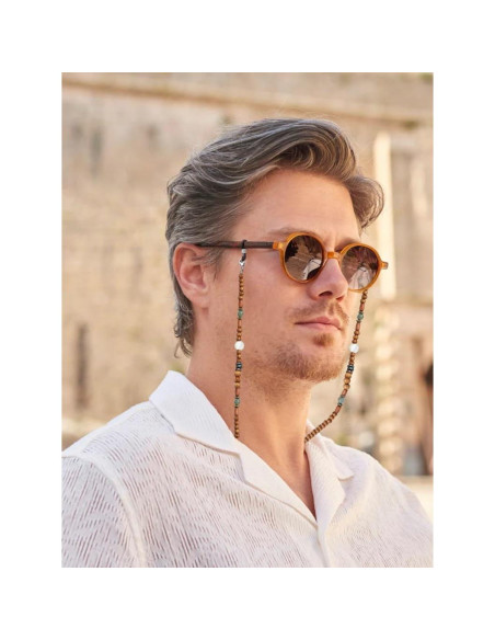 Cadena de Gafas GIOLOYS de Madera Hecha a Mano 69.85 cm
