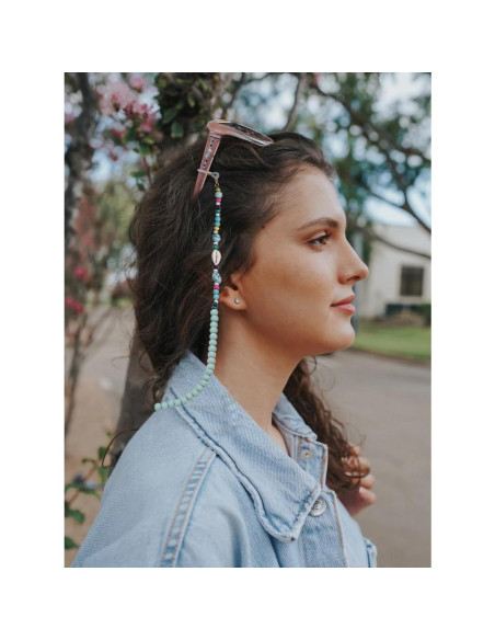 Cadena de Gafas GIOLOYS de Madera Hecha a Mano 69.85 cm