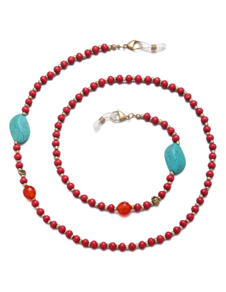 Cadena de Gafas GIOLOYS de Madera Hecha a Mano 69.85 cm