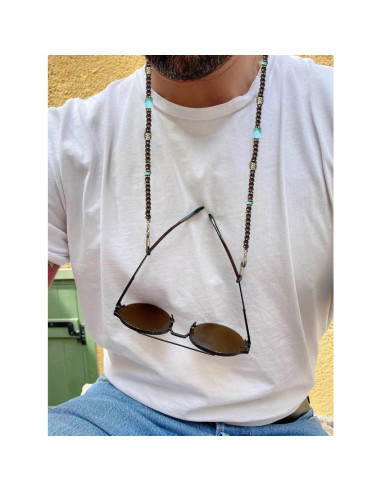Cadena de Gafas GIOLOYS de Madera Hecha a Mano 69.85 cm