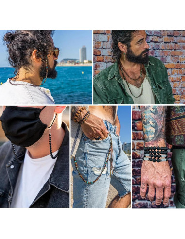 Cadena de Gafas GIOLOYS de Madera Hecha a Mano 69.85 cm