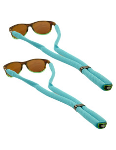 Correa Flotante para Gafas DriftFish Turquesa Neón 2 Pzas