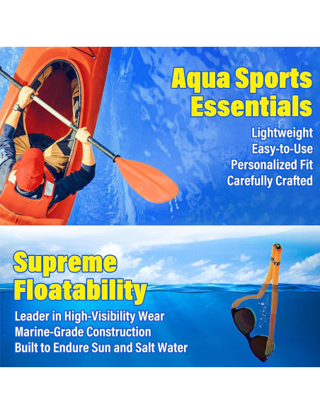 Correa Flotante para Gafas DriftFish Turquesa Neón 2 Pzas