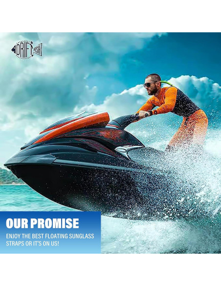 Correa Flotante para Gafas DriftFish Turquesa Neón 2 Pzas