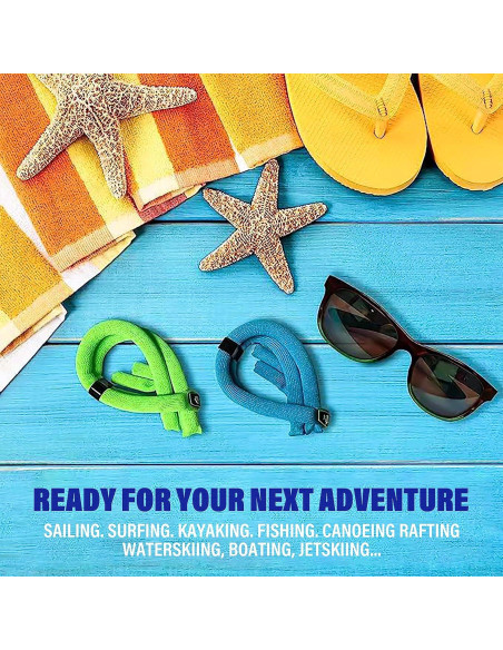 Correa Flotante para Gafas DriftFish Turquesa Neón 2 Pzas