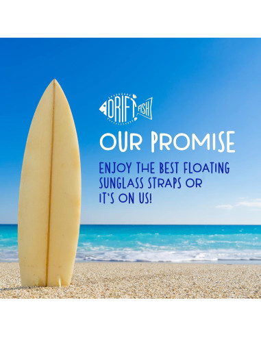 Correa Flotante para Gafas DriftFish Turquesa Neón 2 Pzas