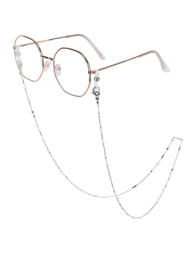 Cadena de Gafas de Acero Inoxidable Hecha a Mano 74.93 cm