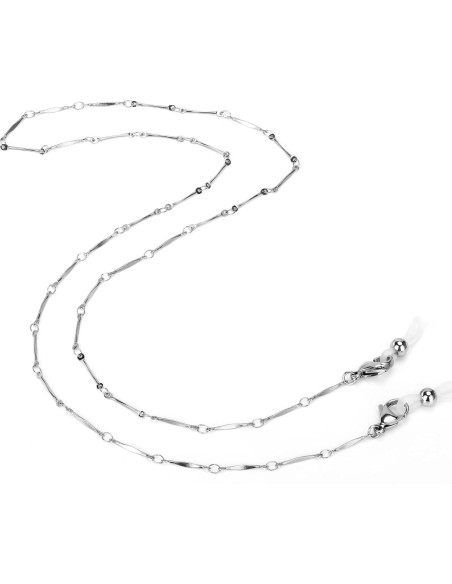 Cadena de Gafas de Acero Inoxidable Hecha a Mano 74.93 cm
