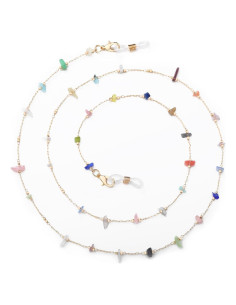 Cadena de Gafas Humlbird para Mujeres - 76 cm, Cristal Natural