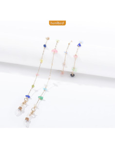 Cadena de Gafas Humlbird para Mujeres - 76 cm, Cristal Natural 2