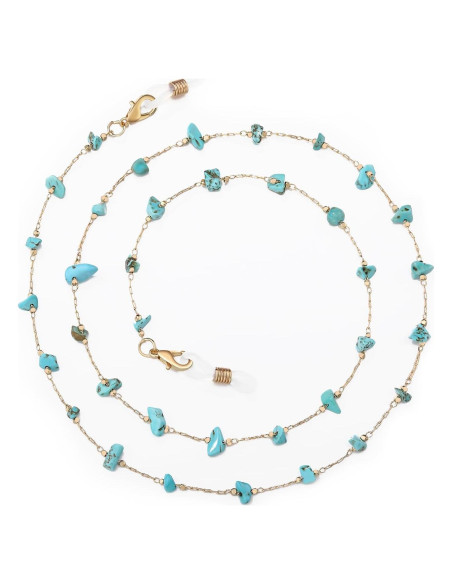 Cadena de Gafas Humlbird para Mujeres - 66 cm, Cristal Natural Cadena de Gafas Humlbird para Mujeres - 66 cm, Cristal Natural