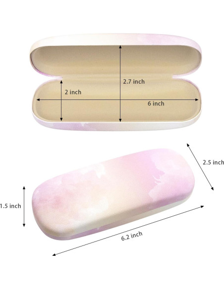 Paquete de 3 Estuches Duros para Gafas de Lino - Mujeres Paquete de 3 Estuches Duros para Gafas de Lino - Mujeres