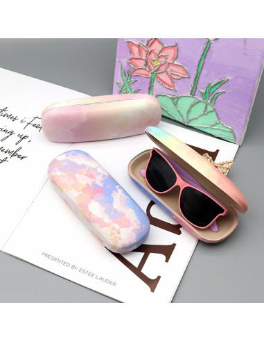 Paquete de 3 Estuches Duros para Gafas de Lino - Mujeres