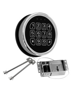 Cerradura de Caja Fuerte Electrónica WAH YUE HING Cromada