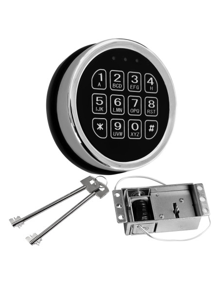 Cerradura de Caja Fuerte Electrónica WAH YUE HING Cromada Cerradura de Caja Fuerte Electrónica WAH YUE HING Cromada