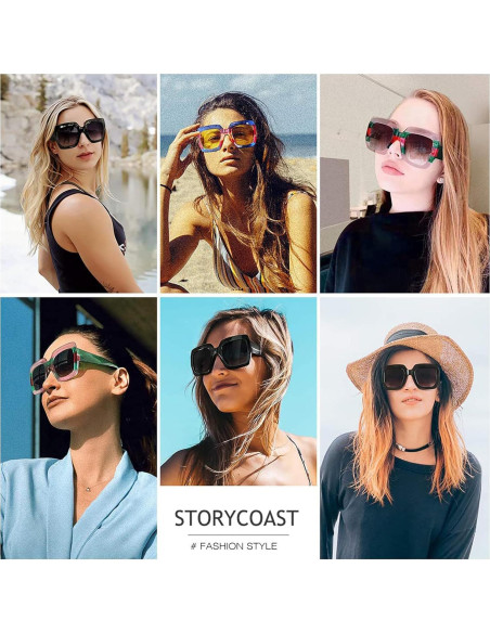 Gafas de sol cuadradas STORYCOAST UV400 para mujer Gafas de sol cuadradas STORYCOAST UV400 para mujer