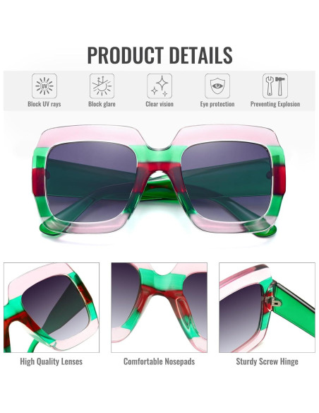 Gafas de sol cuadradas STORYCOAST UV400 para mujer Gafas de sol cuadradas STORYCOAST UV400 para mujer