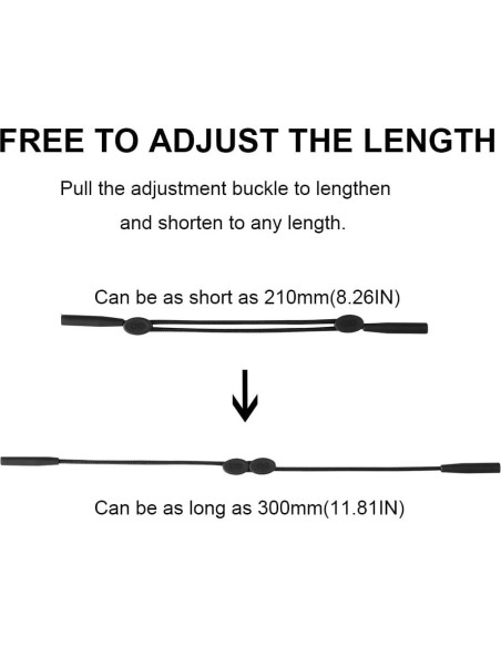 Correa de Gafas Junsika Ajustable para Hombres y Mujeres