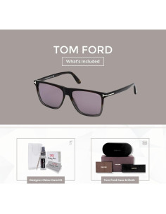 Gafas de sol Tom Ford FT0832 Fletcher para hombres + Kit 2