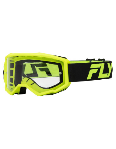Gafas de enfoque Fly Racing 2024 Adulto Negro/Amarillo Hi-Vis