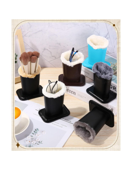 Soporte de Gafas Weewooday 6 Piezas Cuero y Felpa Soporte de Gafas Weewooday 6 Piezas Cuero y Felpa