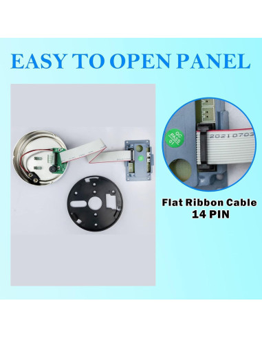 Cerradura de Seguridad Electrónica LEMOORE 020SL Teclado Zinc