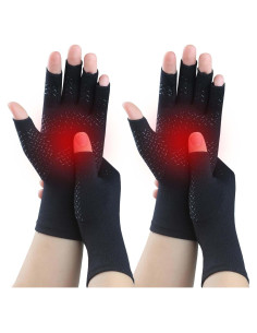 Guantes de Compresión Kecartu para Artritis - 2 Pares Mediano