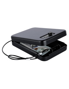 Caja Fuerte Portátil Dalmbox para Pistolas Negra 24x16cm