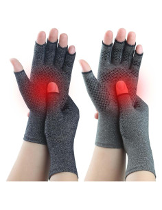 Guantes de Compresión Kecartu para Artritis - 2 Pares Medianos
