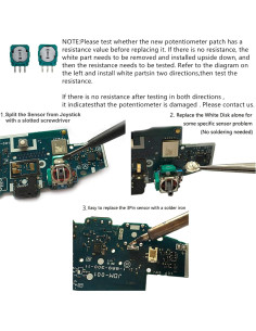 20 Piezas Reemplazo Potenciometro Onyehn para Joystick 2
