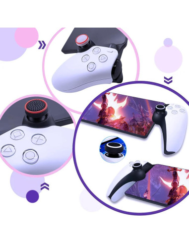 Tapas de agarre para pulgar Sunmike PS Portal - 4 piezas blancas