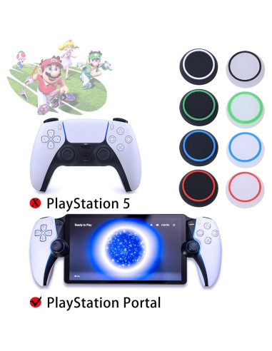 Tapas de agarre para pulgar Sunmike PS Portal - 4 piezas blancas