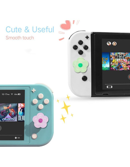 Tapones de Pulgar PERFECTSIGHT Flor Brillante para Switch 6PCS