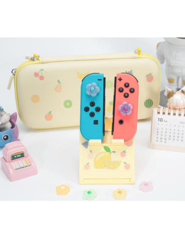 Tapones de Pulgar PERFECTSIGHT Flor Brillante para Switch 6PCS