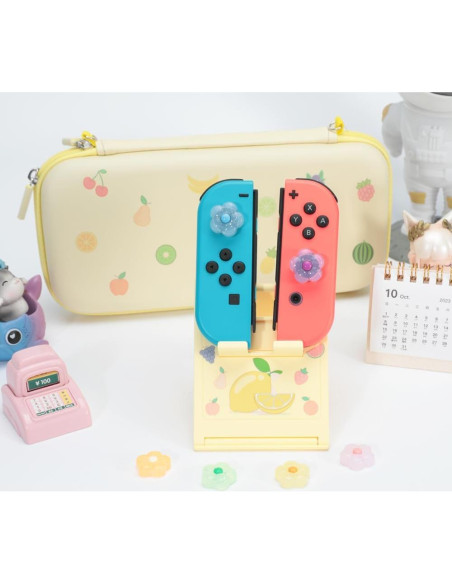 Tapones de Pulgar PERFECTSIGHT Flor Brillante para Switch 6PCS