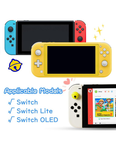 Tapas de agarre para pulgar Acylulu para Switch - 4PCS