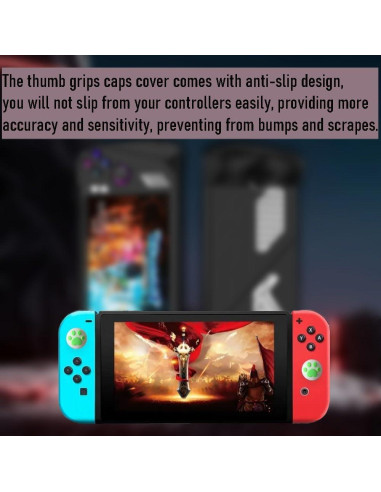 40 Cubiertas de Agarre para Pulgar Booge - Silicona Multicolor