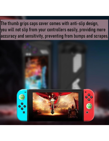 40 Cubiertas de Agarre para Pulgar Booge - Silicona Multicolor